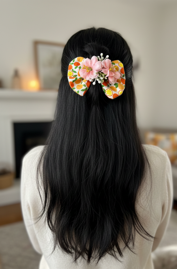 Citrus Bloom Hair Bow