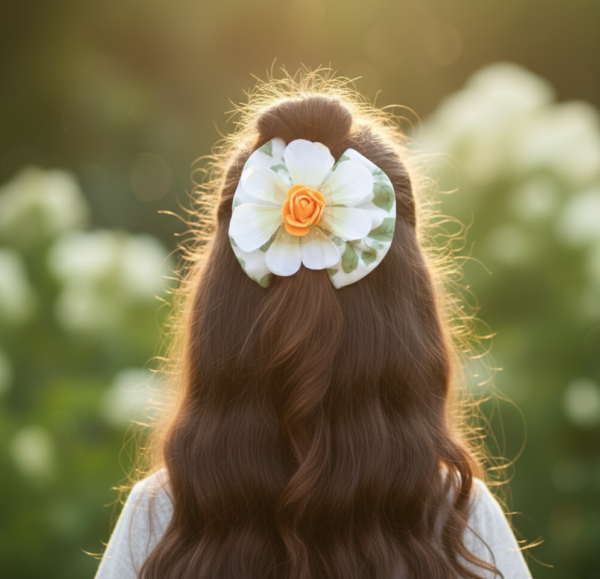Golden Petal Hair Bow