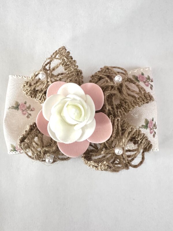 IMG_0174 Blush Rose Burlap Hair Bow