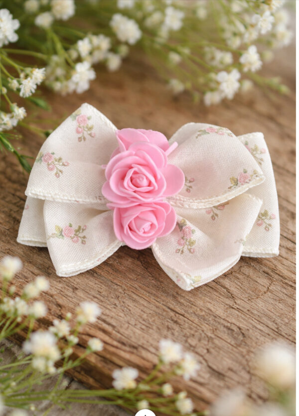 Blush garden bow