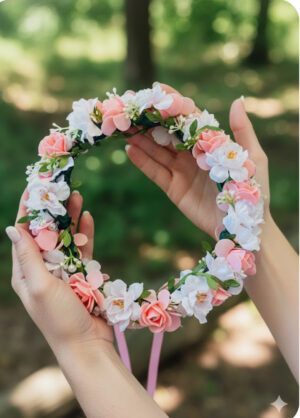 Blush Blossom Flower Crown