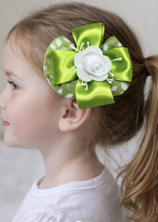 Spring Blossom Satin Bow