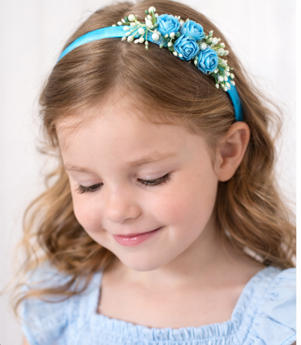 blue blossom headband Blue blossom headband