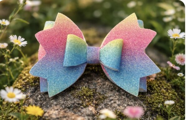 Cotton candy bow