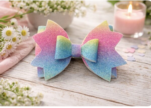 Cotton candy bow