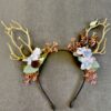 Butterfly blossom antler headband