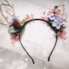 Butterfly blossom antler headband